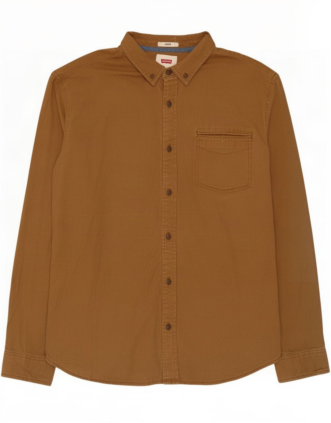 Levi's Herren Stretch-Hemd, Größe L, Beige, Baumwolle