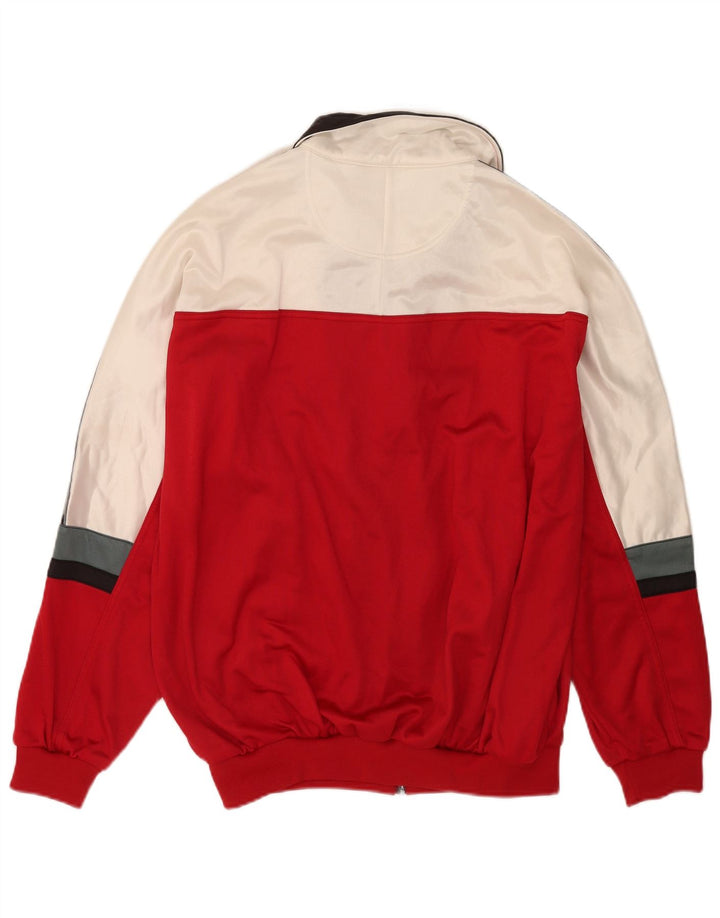 Asics Herren-Trainingsanzugoberteil mit Grafik, IT 56 XL, Rot, Farbblock