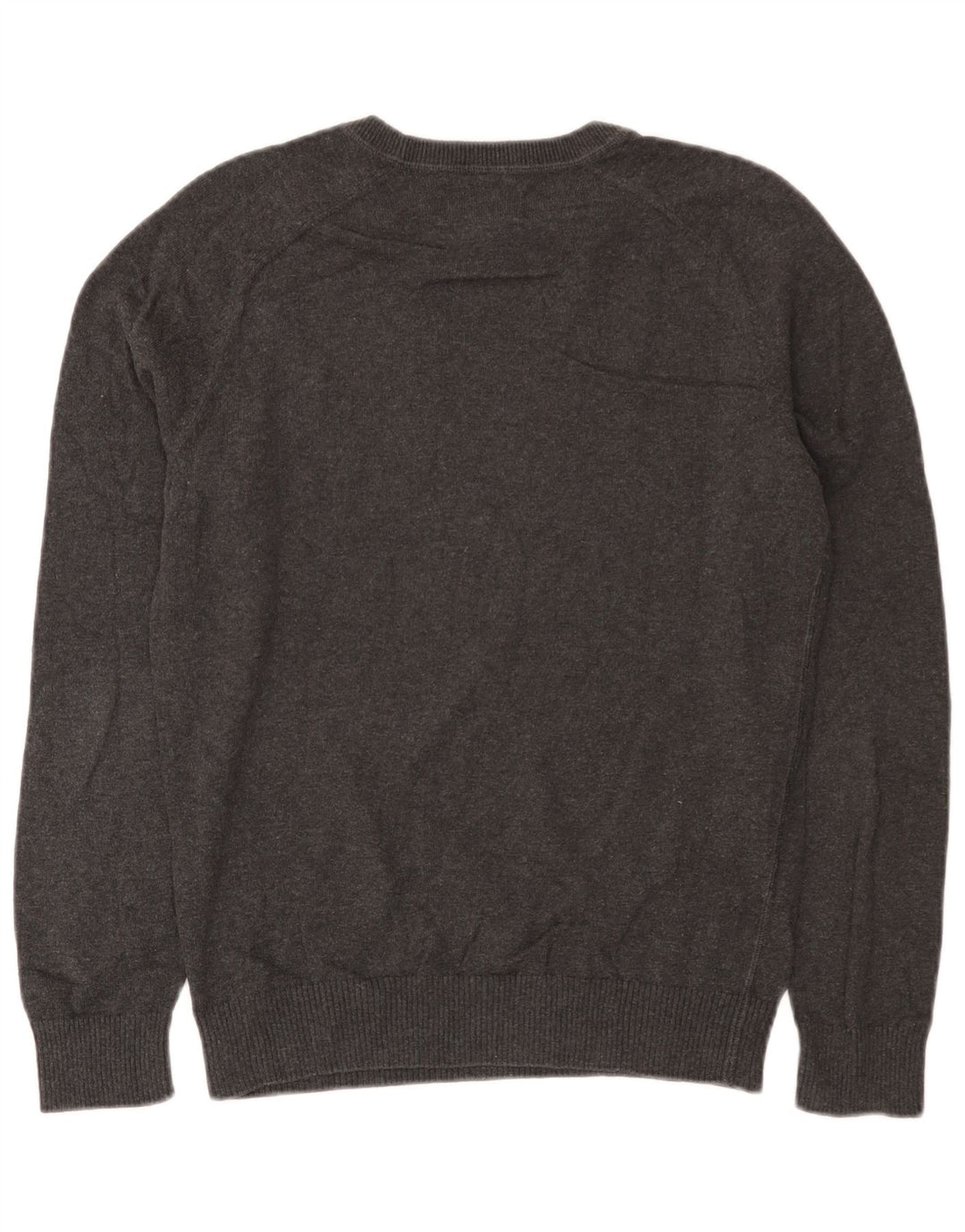 Penguin Herren-Pullover mit Rundhalsausschnitt, Größe S, graue Baumwolle