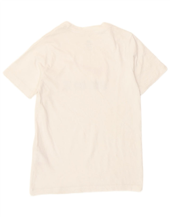 Nike Jungen-T-Shirt mit Grafik, mittelgroß, weiße Baumwolle, 10–11 Jahre