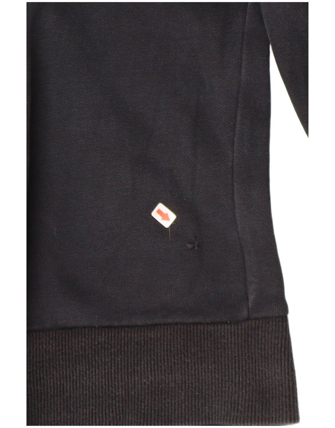 PUMA Damen Graphic Zip Hoodie Pullover UK 10 Small Schwarz Baumwolle