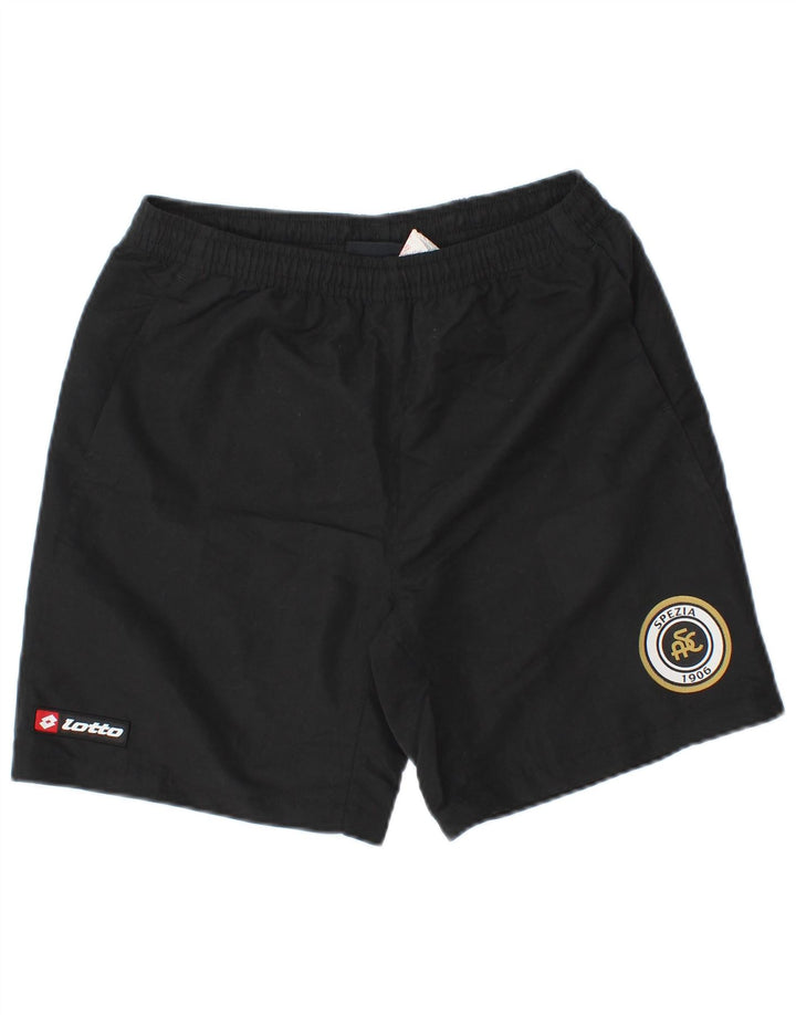 Lotto Jungen-Sportshorts mit Grafik, 13–14 Jahre, Größe L, schwarzes Polyester