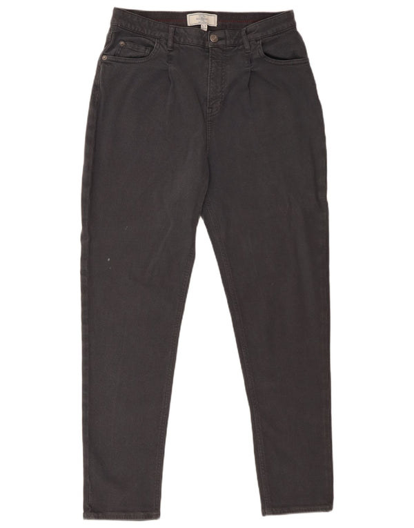 Fat Face Damen Slim Freizeithose UK 10 Small W28 L27 Grau Baumwolle