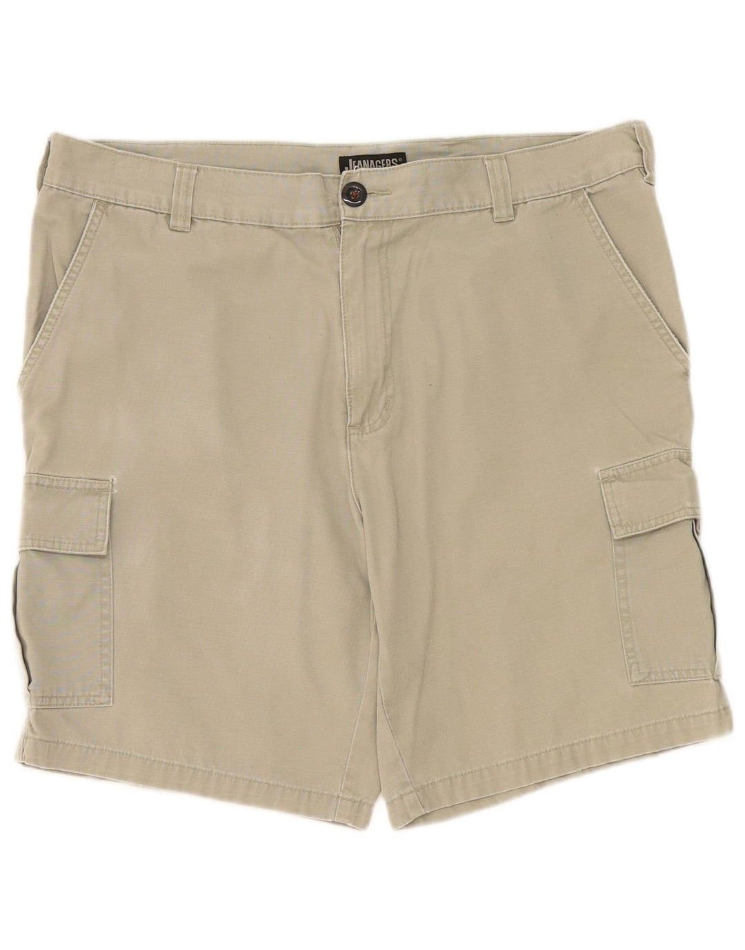 Jeanagers Herren Cargo-Shorts W38 XL Khaki Baumwolle