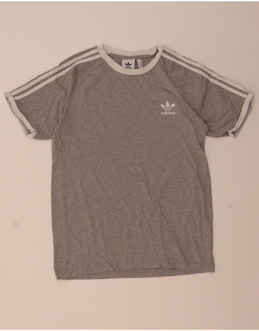 Adidas Herren T-Shirt Top mittelgraue Baumwolle