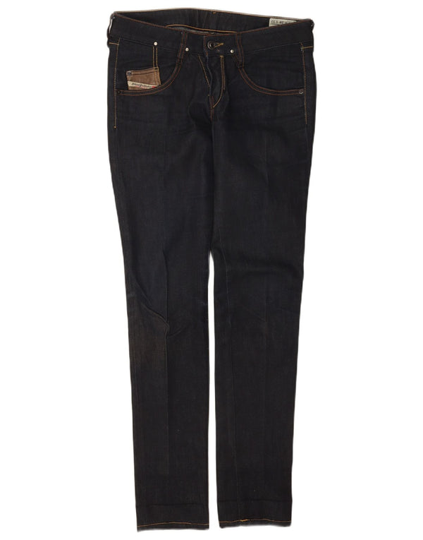 Diesel Damen Clush Low Waist Skinny Jeans W28 L32 Marineblau Baumwolle