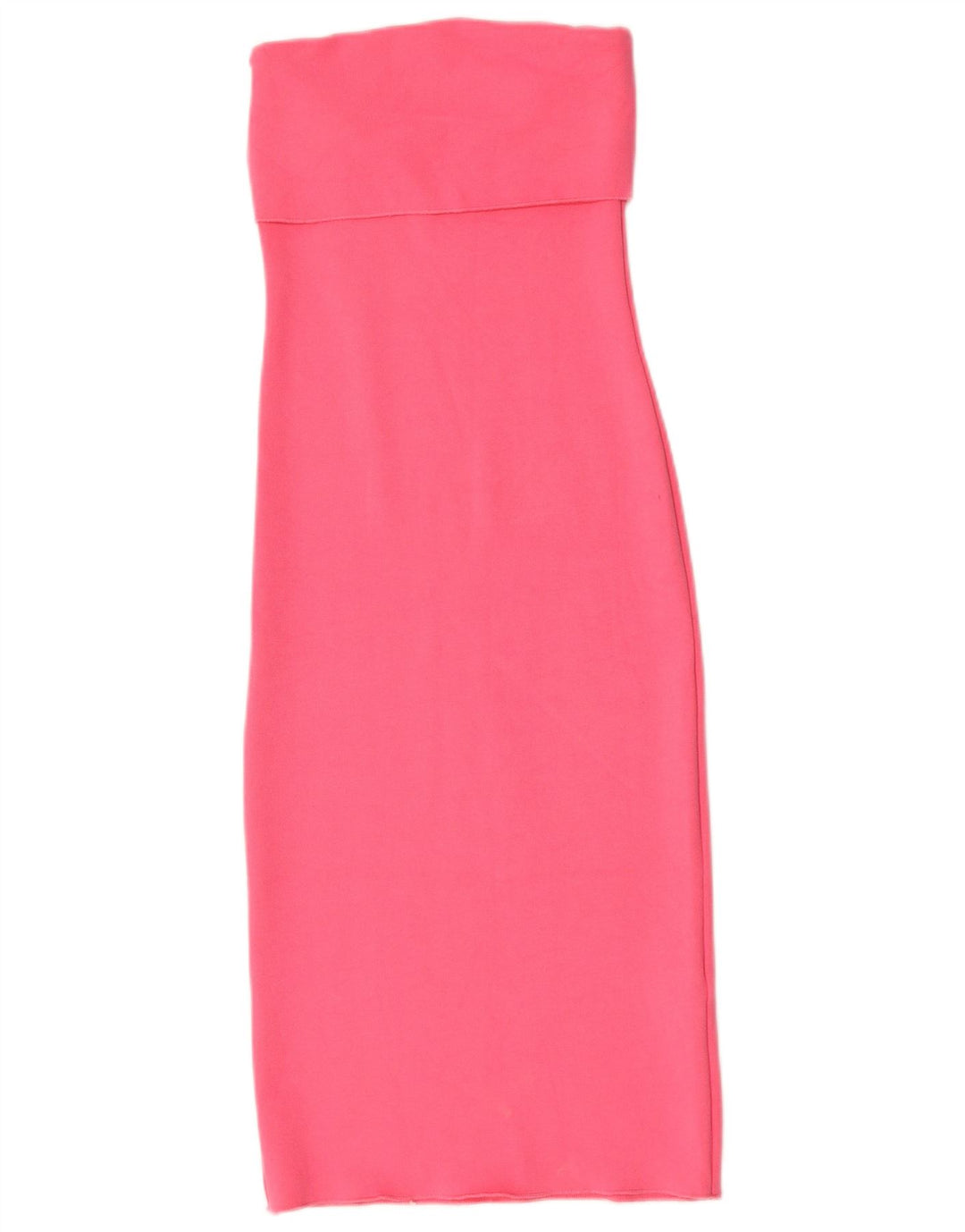 Trägerloses Damenkleid von Zara, Gr. 8, klein, rosa Viskose