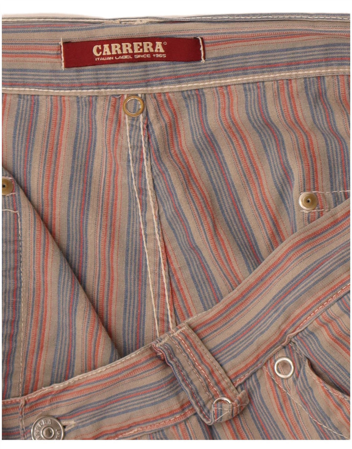 Carrera Herren Chino Shorts W38 XL Rot gestreift