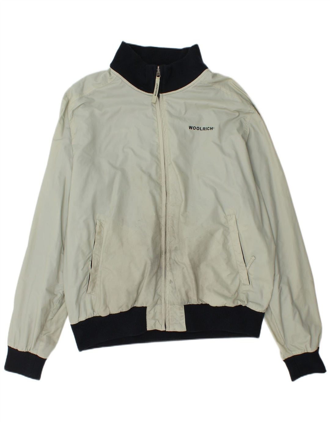 Woolrich Herren Wendejacke UK 42 XL Off White Nylon