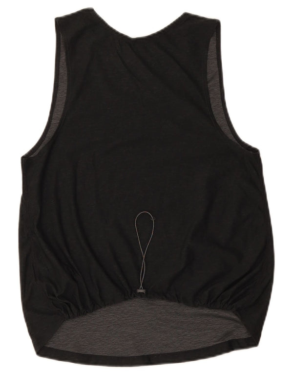 Nike Damen Dri Fit Weste Top UK 10 Small Schwarz Polyester