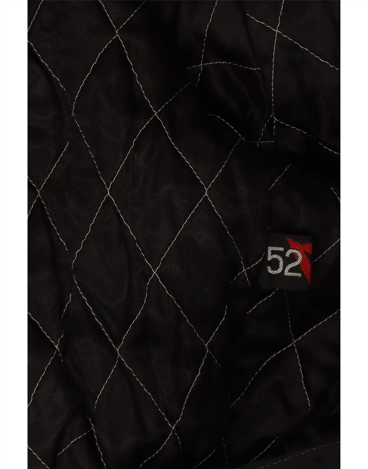 Dainese Herren Lederjacke IT 52 Großes schwarzes Leder