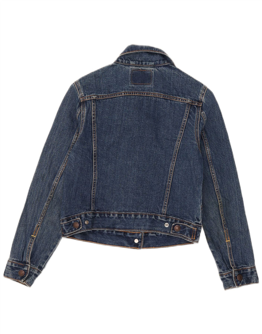 Levi's Jeansjacke für Mädchen, 7–8 Jahre, groß, blaue Baumwolle