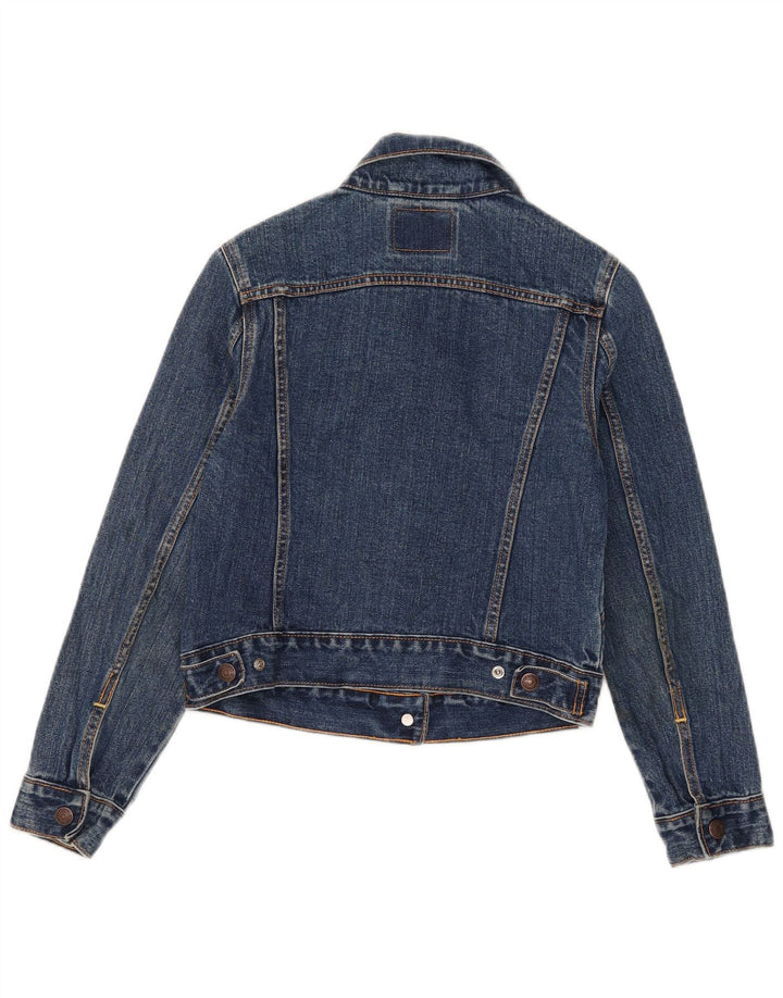 Levi's Jeansjacke für Mädchen, 7–8 Jahre, groß, blaue Baumwolle