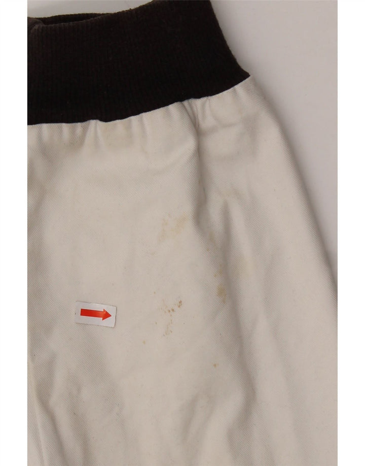 Adidas Herren Graphic Varsity Jacke UK 38 Mittelschwarze Colourblock-Baumwolle