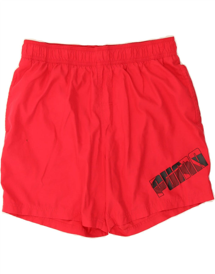 PUMA Mens Graphic Swimming Shorts XL  Red Polyester Vintage Puma and Second-Hand Puma from Messina Hembry 
