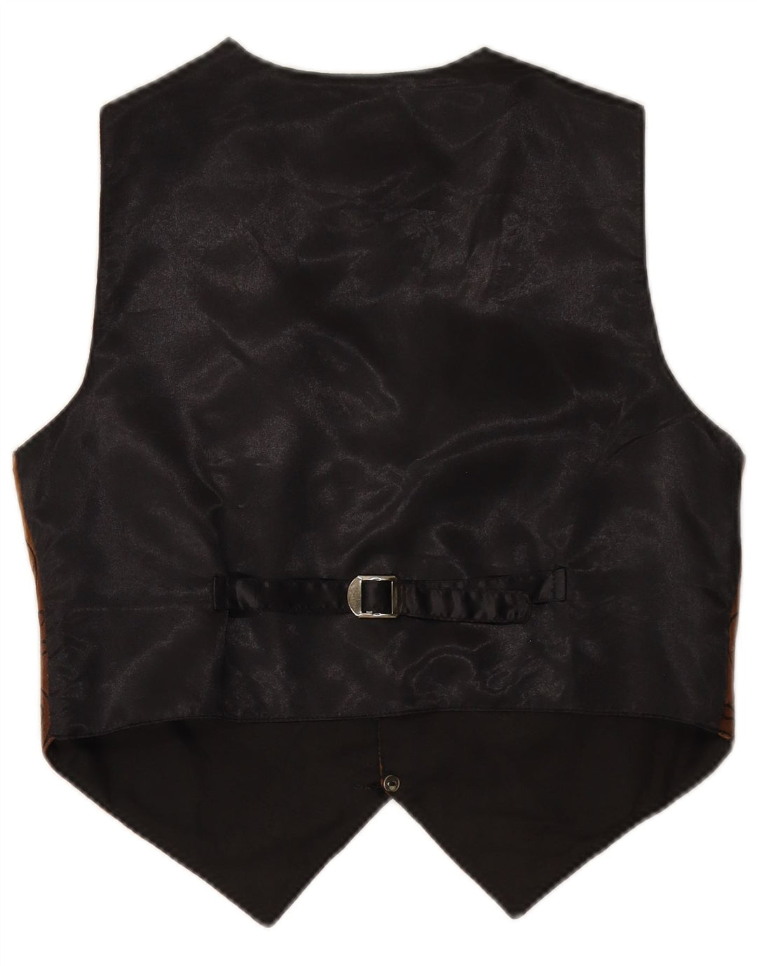 VINTAGE Herren Wildlederweste Kleines braunes Paisley-Leder