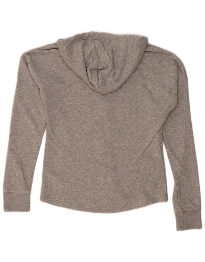 PUMA Womens Zip Hoodie Sweater UK 14 Medium Grey Flecked Vintage Puma and Second-Hand Puma from Messina Hembry 