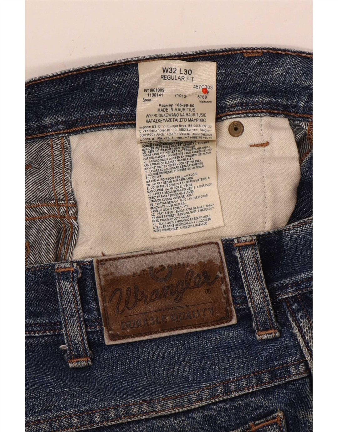 Wrangler Herren-Jeans mit normaler Passform, gerade Passform, W32, L27, Blau, Baumwolle