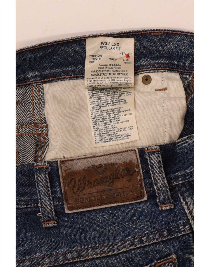 Wrangler Herren-Jeans mit normaler Passform, gerade Passform, W32, L27, Blau, Baumwolle