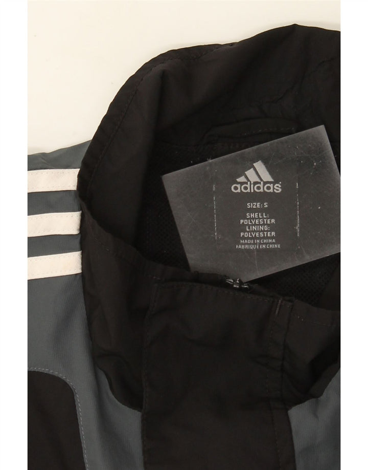 Adidas Herren Anorak Jacke UK 36 Small Schwarz Colourblock Polyester