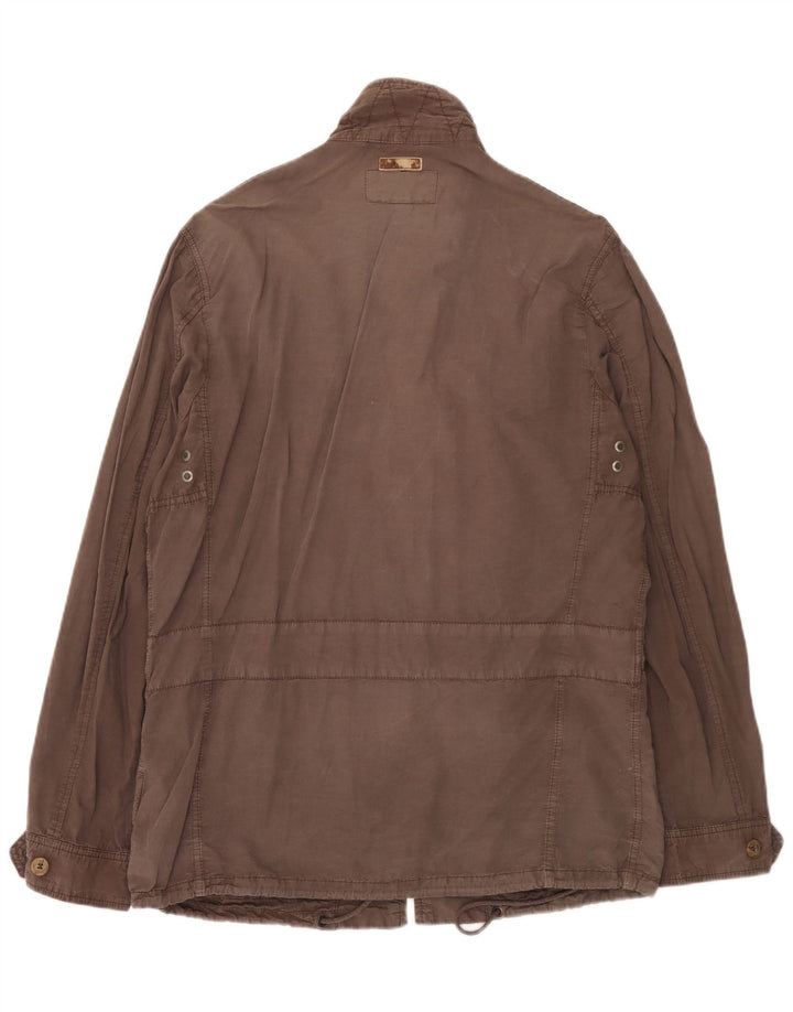 Marlboro Classics Herren-Utility-Jacke EU 52 XL, graue Baumwolle
