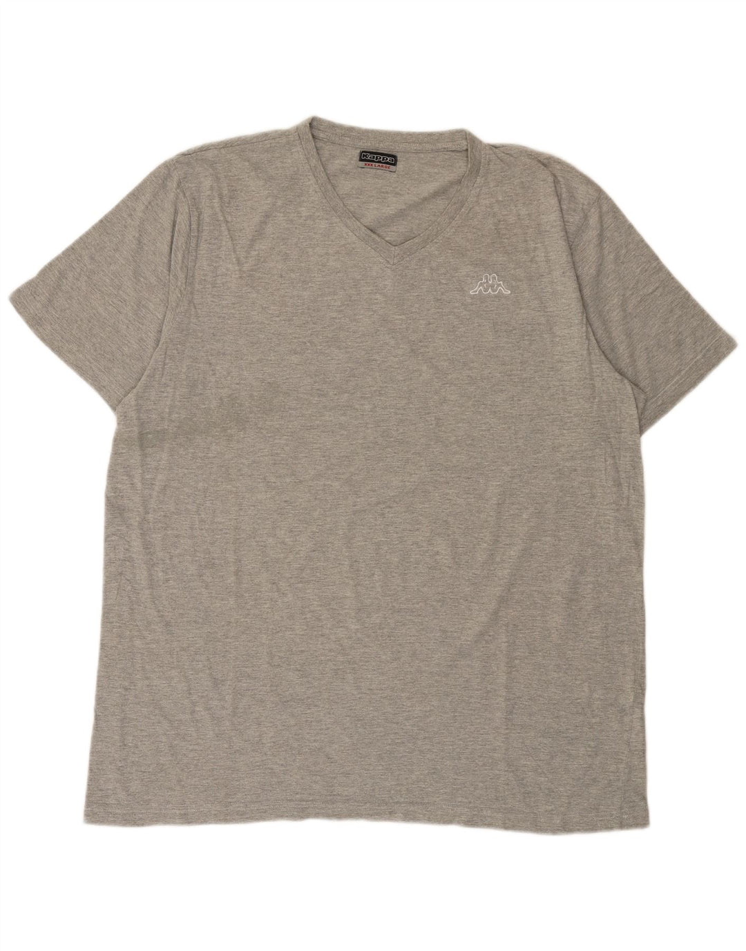 Kappa Herren T-Shirt Top 3XL Grau Baumwolle