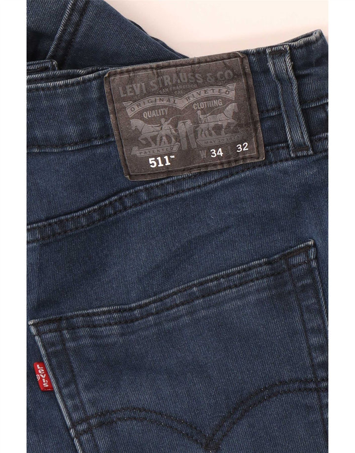 Levi's Herren 511 Slim Jeans W34 L32 Blau