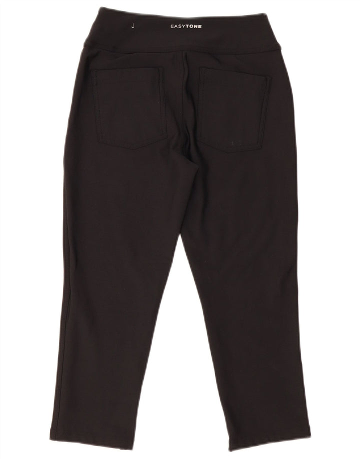 Reebok Damen Leggings UK 8/10 Small Schwarz Polyamid