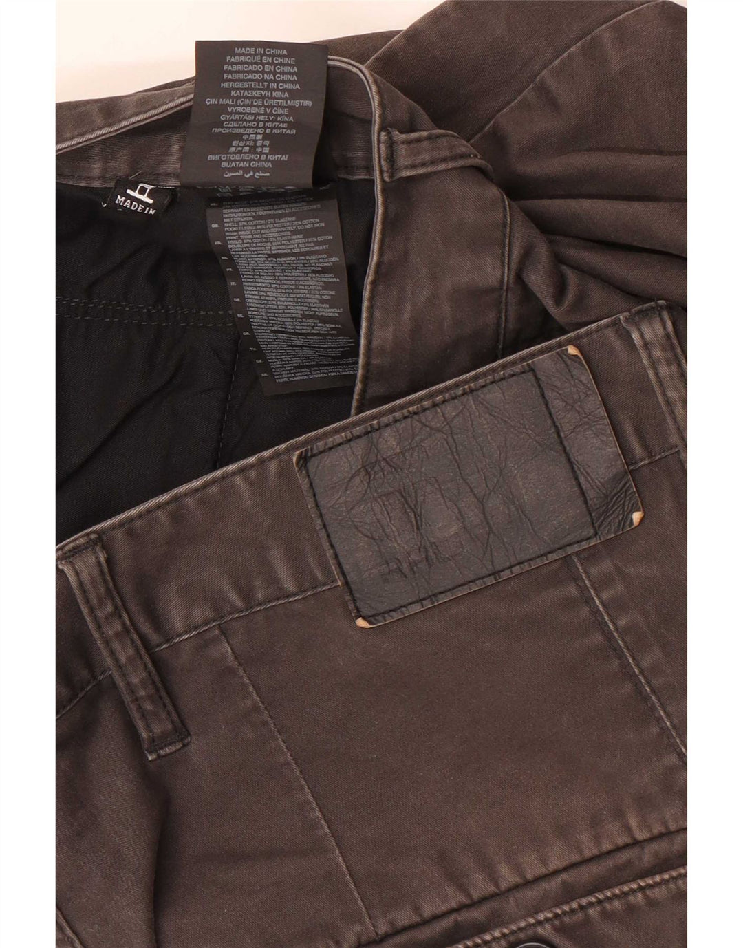 G-Star Herren Chinoshorts W34 Große graue Baumwolle