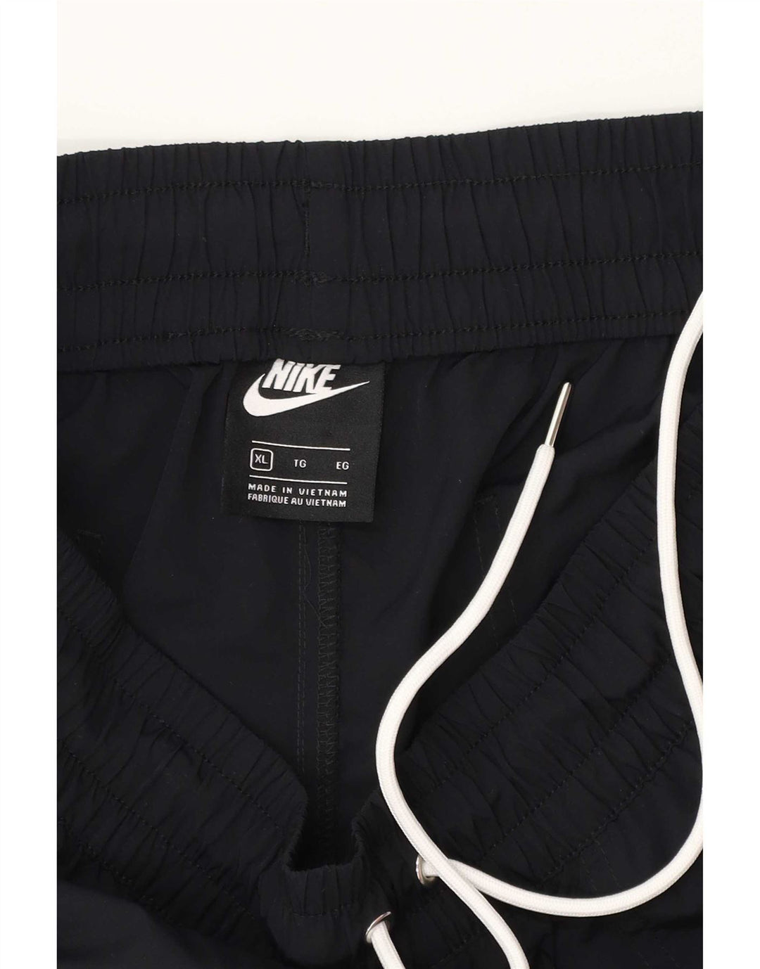 Nike Herren-Trainingshose XL, schwarzes Nylon