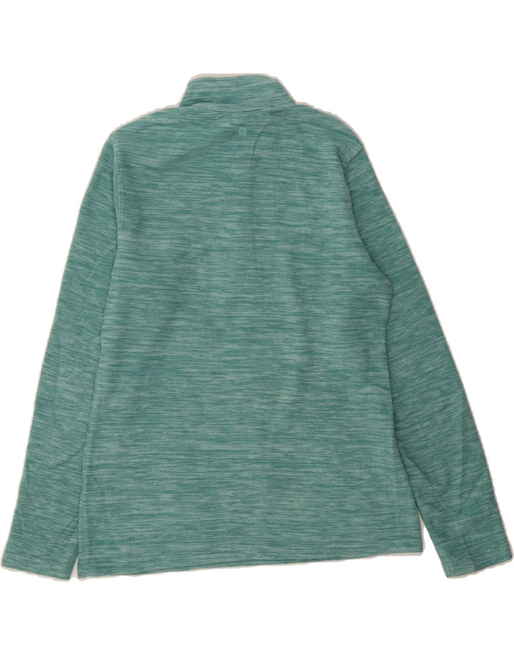 MOUNTAIN WAREHOUSE Womens Zip Neck Fleece Jumper UK 12 Medium  Blue Vintage Mountain Warehouse and Second-Hand Mountain Warehouse from Messina Hembry 