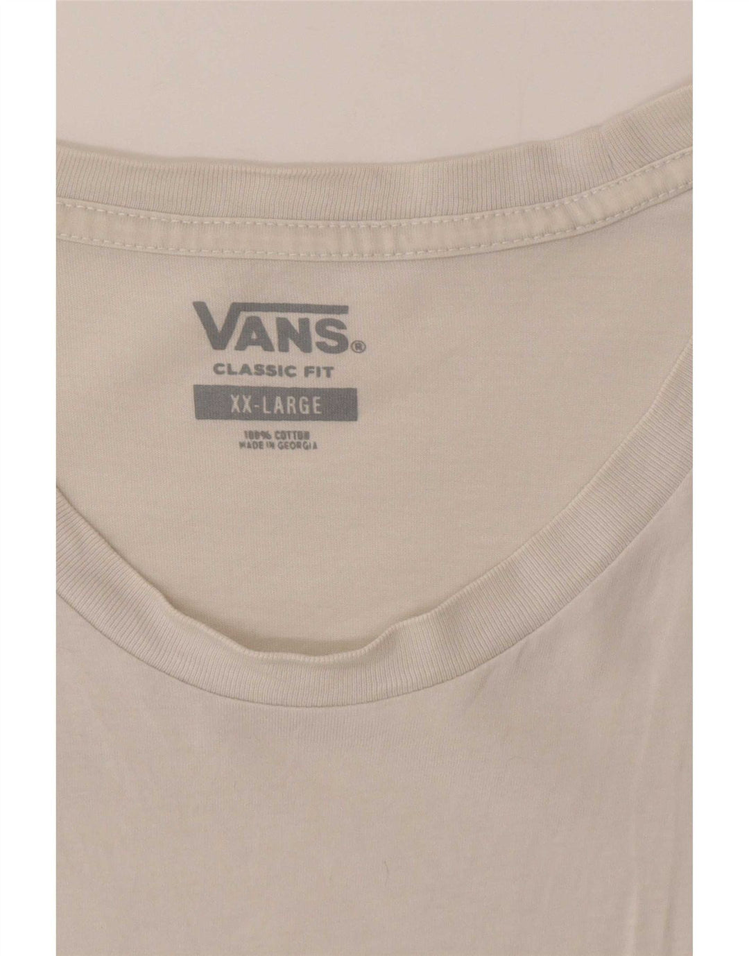Vans Herren-T-Shirt mit klassischer Passform, 2XL, Weiß, Farbblock
