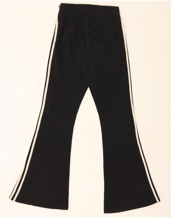 Adidas Damen Flare Trainingshose UK 6 XS Schwarz Polyester