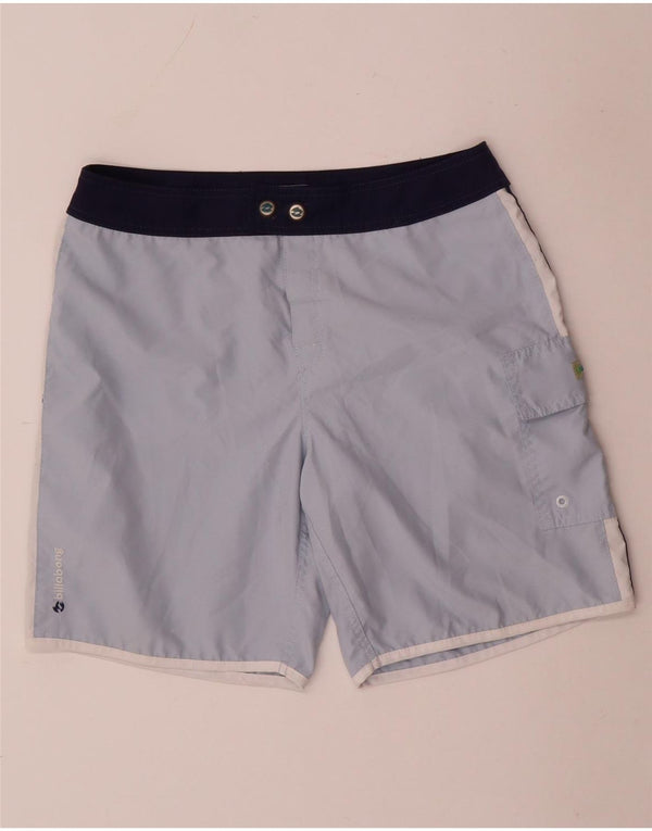 BILLABONG Damen Badeshorts UK 4 XS Blaues Colourblock-Polyester