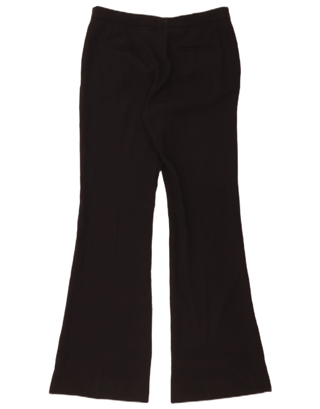 Zara Damen Flare Freizeithose, Größe L, W32, L32, Schwarz, Polyester