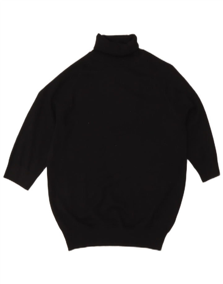 Kurzärmliger Rollkragenpullover von Zara für Damen, Gr. 12, mittelschwarz