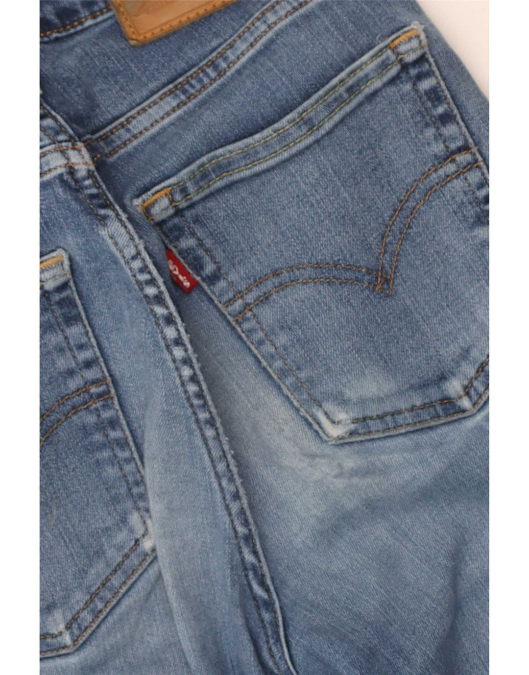 Levi's Damen 726 Flared Jeans W24 L32 Blaue Baumwolle