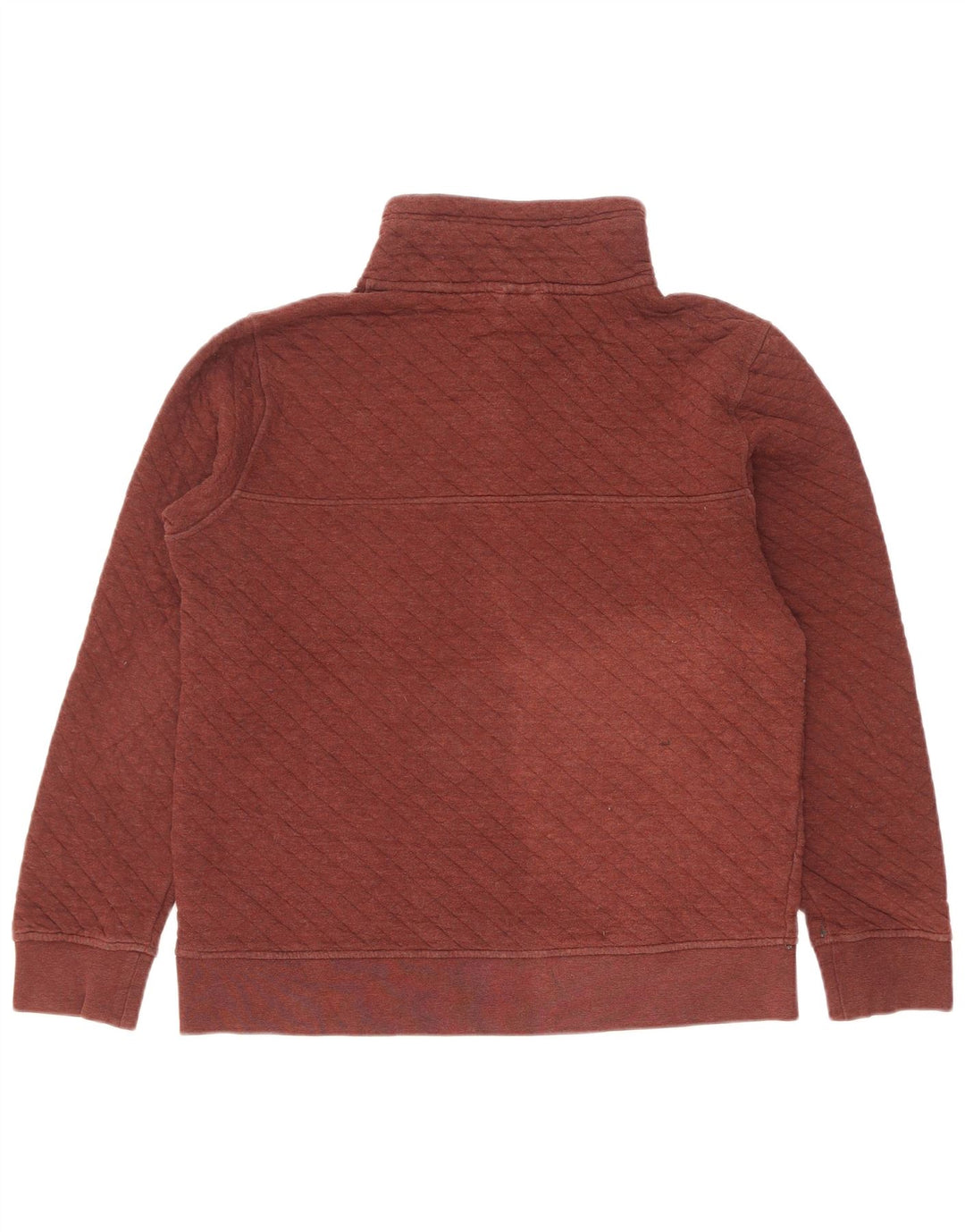 Patagonia Herren-Sweatshirt mit Knopfkragen, Größe S, kastanienbraune Baumwolle