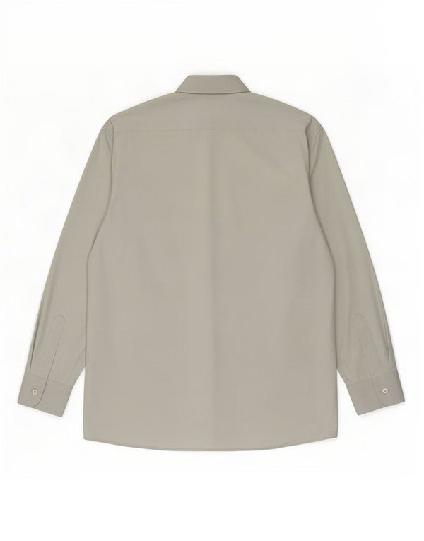 Pierre Cardin Herrenhemd Größe 39 15 1/2 mittelgraue Baumwolle