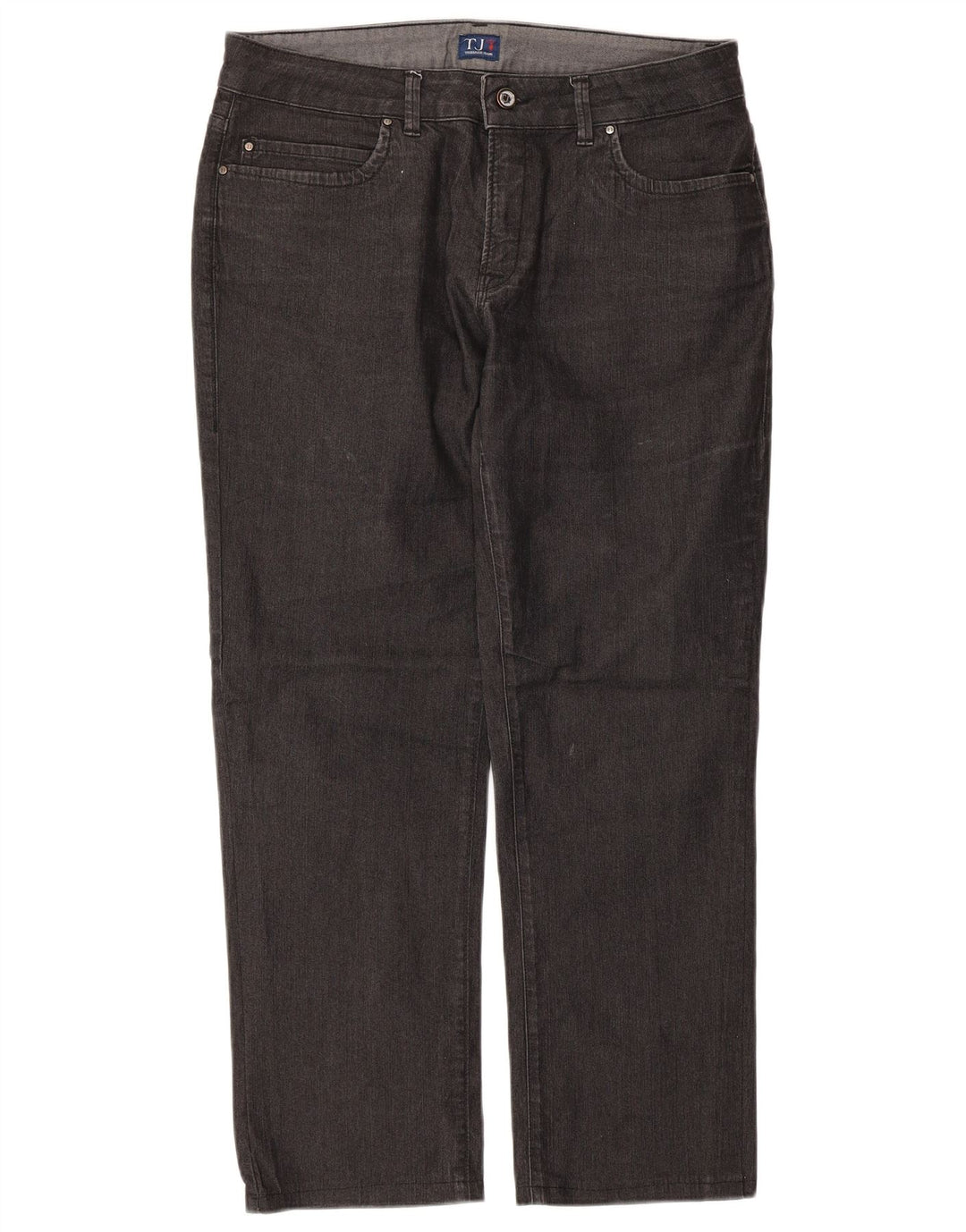 Trussardi Damen Straight Jeans W31 L26 Schwarze Baumwolle