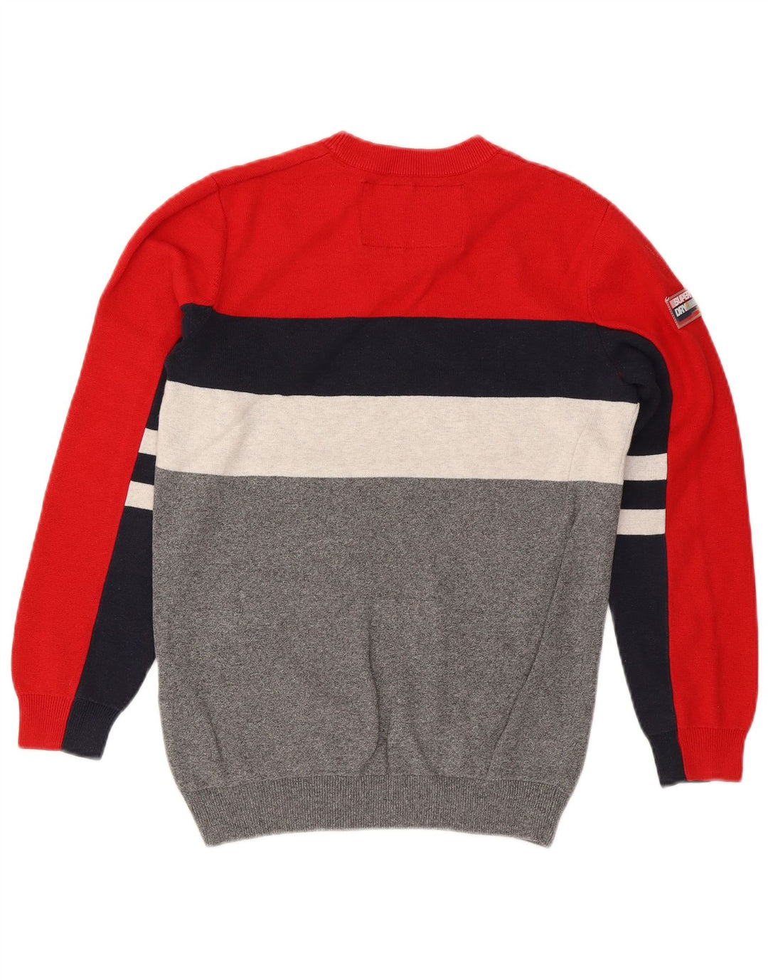 Superdry Herren-Pullover mit Rundhalsausschnitt, Größe S, mehrfarbig, Farbblockdesign