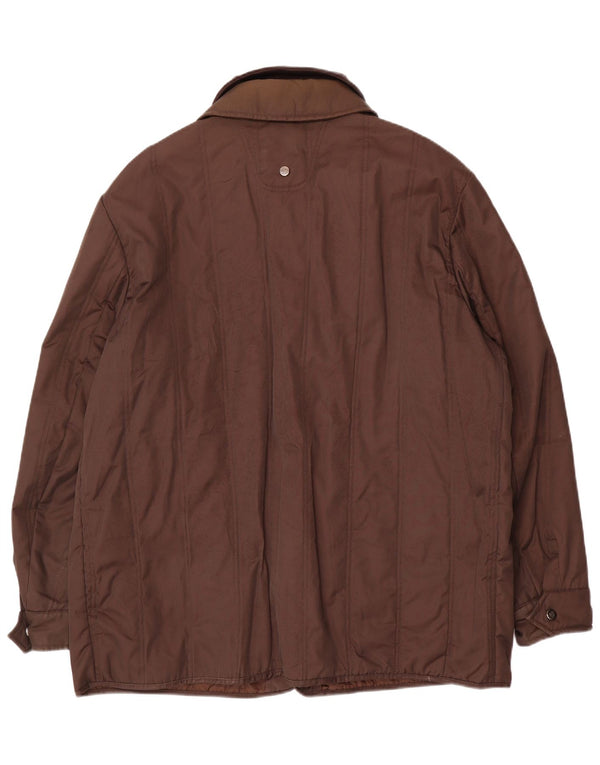 Piero Guidi Herren-Utility-Jacke UK 46 3XL Braune Baumwolle