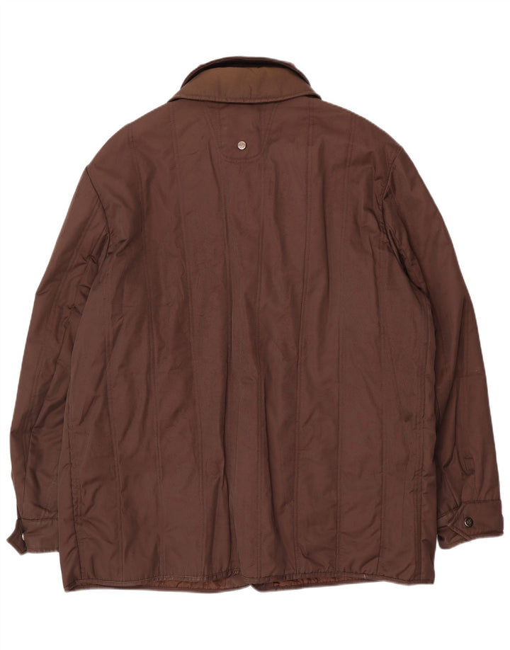 Piero Guidi Herren-Utility-Jacke UK 46 3XL Braune Baumwolle