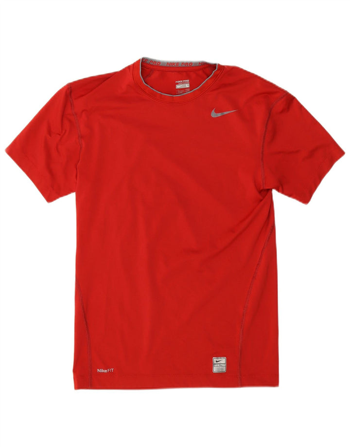 Nike Herren T-Shirt Top UK 42/44 Large Rot
