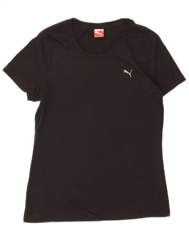 Puma Damen T-Shirt Top UK 12 Medium Schwarz