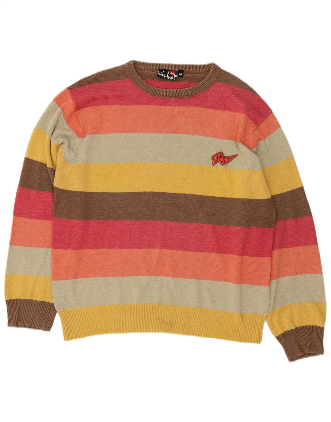 Quiksilver Herren-Pullover mit U-Boot-Ausschnitt, mittelgroß, mehrfarbig gestreift