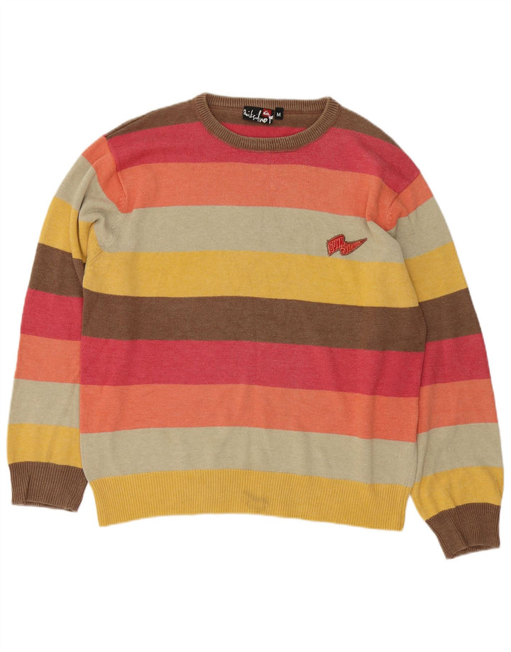 Quiksilver Herren-Pullover mit U-Boot-Ausschnitt, mittelgroß, mehrfarbig gestreift