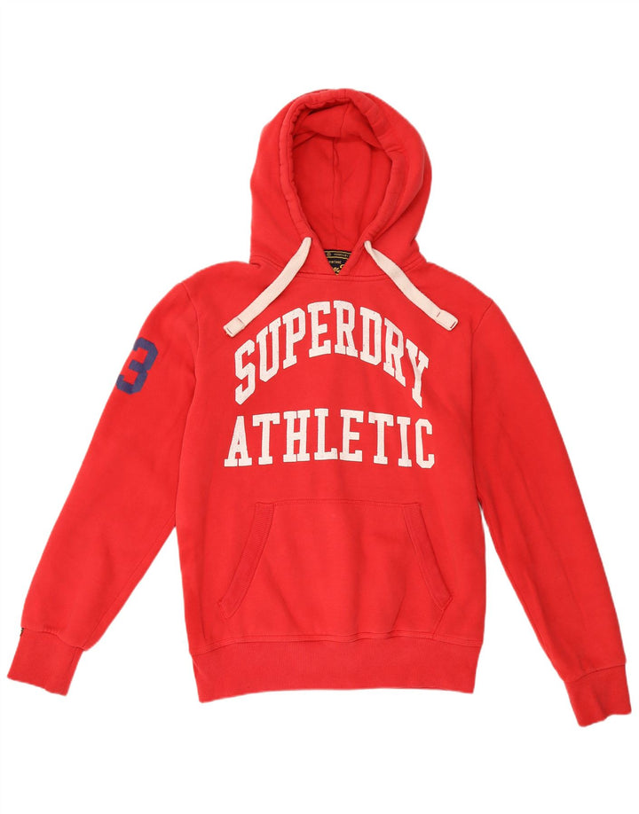 Superdry Herren-Kapuzenpullover mit Grafik, Größe L, Rot