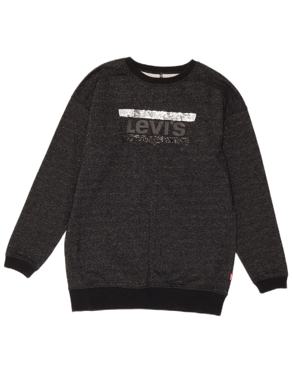 Levi's Mädchen-Sweatshirt mit Grafik, 15–16 Jahre, Schwarz