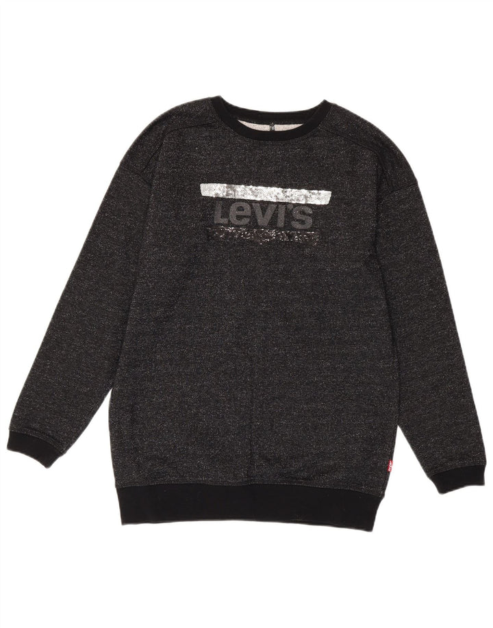 Levi's Mädchen-Sweatshirt mit Grafik, 15–16 Jahre, Schwarz